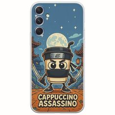 Brainrot - Cappuccino Assasino Samsung Galaxy A54 5G Flexible TPU (Διάφανη Σιλικόνη)