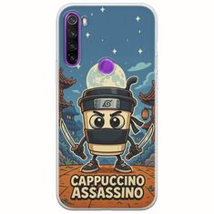 Brainrot - Cappuccino Assasino Xiaomi Redmi Note 8 2021 Flexible TPU (Διάφανη Σιλικόνη)