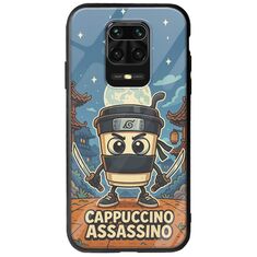 Brainrot - Cappuccino Assasino Xiaomi Redmi Note 9S / 9 Pro / 9 Pro Max Groove TPU (Tempered Glass και TPU)