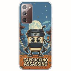 Brainrot - Cappuccino Assasino Samsung Galaxy Note 20 Flexible TPU (Διάφανη Σιλικόνη)