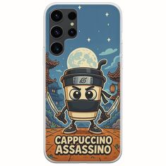 Brainrot - Cappuccino Assasino Samsung Galaxy S23 Ultra 5G Flexible TPU (Διάφανη Σιλικόνη)