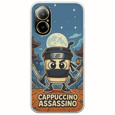 Brainrot - Cappuccino Assasino Realme C67 4G Flexible TPU (Διάφανη Σιλικόνη)