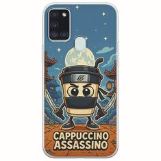 Brainrot - Cappuccino Assasino Samsung Galaxy A21s Flexible TPU (Διάφανη Σιλικόνη)