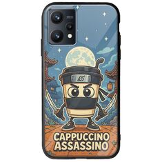 Brainrot - Cappuccino Assasino Realme 9 4G Groove TPU (Tempered Glass και TPU)