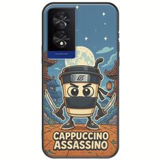 Brainrot - Cappuccino Assasino TCL 40 NXTPAPER 4G Black TPU (Μαύρη Σιλικόνη)