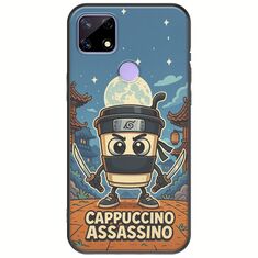 Brainrot - Cappuccino Assasino Realme C21 Black TPU (Μαύρη Σιλικόνη)