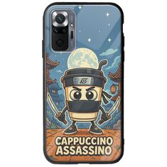 Brainrot - Cappuccino Assasino Xiaomi Redmi Note 10 Pro / 10 Pro Max Groove TPU (Tempered Glass και TPU)
