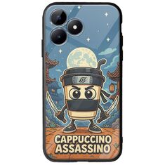 Brainrot - Cappuccino Assasino Realme C51 Groove TPU (Tempered Glass και TPU)