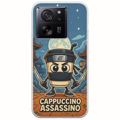 Brainrot - Cappuccino Assasino Xiaomi 13T 5G Flexible TPU (Διάφανη Σιλικόνη)