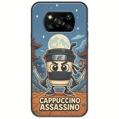 Brainrot - Cappuccino Assasino Xiaomi Poco X3 NFC / X3 Pro Black TPU (Μαύρη Σιλικόνη)