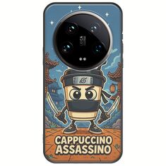 Brainrot - Cappuccino Assasino Xiaomi 14 Ultra 5G Black TPU (Μαύρη Σιλικόνη)