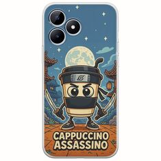 Brainrot - Cappuccino Assasino Realme Note 50 Flexible TPU (Διάφανη Σιλικόνη)