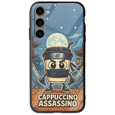 Brainrot - Cappuccino Assasino Samsung Galaxy S23 Plus 5G Groove TPU (Tempered Glass και TPU)