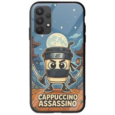 Brainrot - Cappuccino Assasino Samsung Galaxy A32 4G Groove TPU (Tempered Glass και TPU)