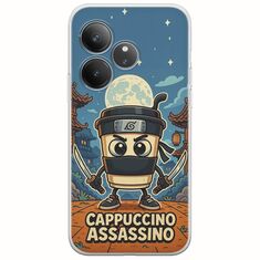 Brainrot - Cappuccino Assasino Realme GT 6T 5G Flexible TPU (Διάφανη Σιλικόνη)