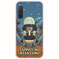 Brainrot - Cappuccino Assasino Sony Xperia 5 Flexible TPU (Διάφανη Σιλικόνη)
