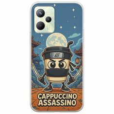 Brainrot - Cappuccino Assasino Realme C35 Flexible TPU (Διάφανη Σιλικόνη)
