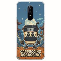 Brainrot - Cappuccino Assasino OnePlus 6 Flexible TPU (Διάφανη Σιλικόνη)