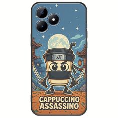 Brainrot - Cappuccino Assasino Realme C53 Black TPU (Μαύρη Σιλικόνη)