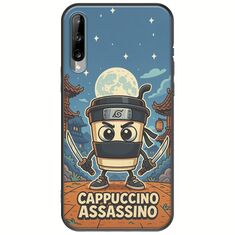 Brainrot - Cappuccino Assasino Samsung Galaxy A30s Black TPU (Μαύρη Σιλικόνη)