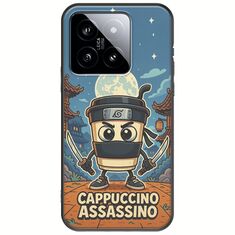 Brainrot - Cappuccino Assasino Xiaomi 14T 5G Black TPU (Μαύρη Σιλικόνη)
