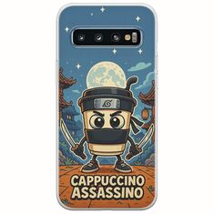 Brainrot - Cappuccino Assasino Samsung Galaxy S10 Flexible TPU (Διάφανη Σιλικόνη)