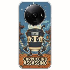 Brainrot - Cappuccino Assasino Xiaomi Redmi A3 Flexible TPU (Διάφανη Σιλικόνη)