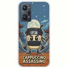 Brainrot - Cappuccino Assasino Realme GT Neo 2 5G Flexible TPU (Διάφανη Σιλικόνη)