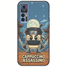 Brainrot - Cappuccino Assasino TCL 30 / 30 5G / 30+ Black TPU (Μαύρη Σιλικόνη)