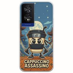 Brainrot - Cappuccino Assasino TCL 40 NXTPAPER 4G Flexible TPU (Διάφανη Σιλικόνη)