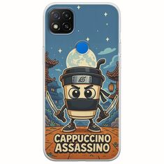 Brainrot - Cappuccino Assasino Xiaomi Redmi 9C Flexible TPU (Διάφανη Σιλικόνη)