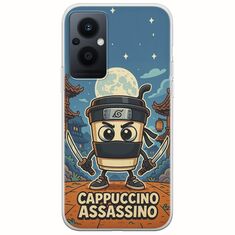 Brainrot - Cappuccino Assasino Oppo Reno 8 Lite Flexible TPU (Διάφανη Σιλικόνη)