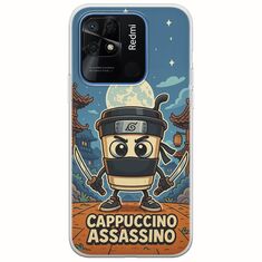 Brainrot - Cappuccino Assasino Xiaomi Redmi 10C Flexible TPU (Διάφανη Σιλικόνη)