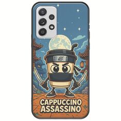 Brainrot - Cappuccino Assasino Samsung Galaxy A32 5G Black TPU (Μαύρη Σιλικόνη)