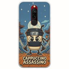 Brainrot - Cappuccino Assasino Xiaomi Redmi 8 Flexible TPU (Διάφανη Σιλικόνη)