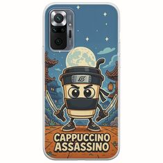 Brainrot - Cappuccino Assasino Xiaomi Redmi Note 10 Pro / 10 Pro Max Flexible TPU (Διάφανη Σιλικόνη)