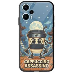 Brainrot - Cappuccino Assasino Xiaomi Poco F5 5G Groove TPU (Tempered Glass και TPU)