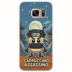 Brainrot - Cappuccino Assasino Samsung Galaxy S7 Edge Flexible TPU (Διάφανη Σιλικόνη)