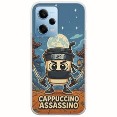 Brainrot - Cappuccino Assasino Xiaomi Redmi Note 12 4G Flexible TPU (Διάφανη Σιλικόνη)