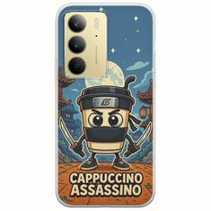 Brainrot - Cappuccino Assasino Realme C75 4G Flexible TPU (Διάφανη Σιλικόνη)