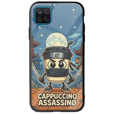 Brainrot - Cappuccino Assasino Samsung Galaxy A12 Groove TPU (Tempered Glass και TPU)