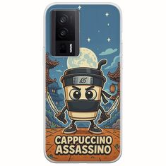 Brainrot - Cappuccino Assasino Xiaomi Poco F5 Pro 5G Flexible TPU (Διάφανη Σιλικόνη)