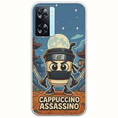 Brainrot - Cappuccino Assasino Oppo A77 5G Flexible TPU (Διάφανη Σιλικόνη)
