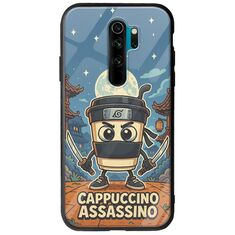 Brainrot - Cappuccino Assasino Xiaomi Redmi Note 8 Pro Groove TPU (Tempered Glass και TPU)