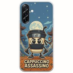 Brainrot - Cappuccino Assasino Samsung Galaxy A36 5G  Flexible TPU (Διάφανη Σιλικόνη)