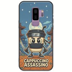 Brainrot - Cappuccino Assasino Samsung Galaxy S9 Plus Black TPU (Μαύρη Σιλικόνη)