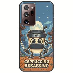 Brainrot - Cappuccino Assasino Samsung Galaxy Note 20 Ultra Black TPU (Μαύρη Σιλικόνη)