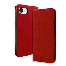 Θήκη Bodycell PU Leather Book iPhone 16e σε κόκκινο χρώμα