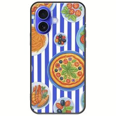 Mediterranean Feast iPhone 16 Black TPU (Μαύρη Σιλικόνη)
