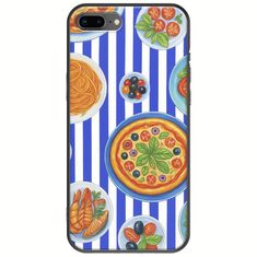 Mediterranean Feast iPhone 8 Plus Black TPU (Μαύρη Σιλικόνη)